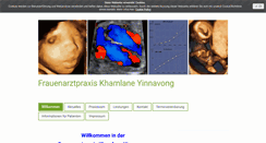 Desktop Screenshot of frauenarztpraxis-khamlane-yinnavong.de